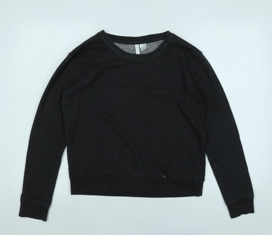 Divided Womens Grey Polyester Pullover Sweatshirt Size S