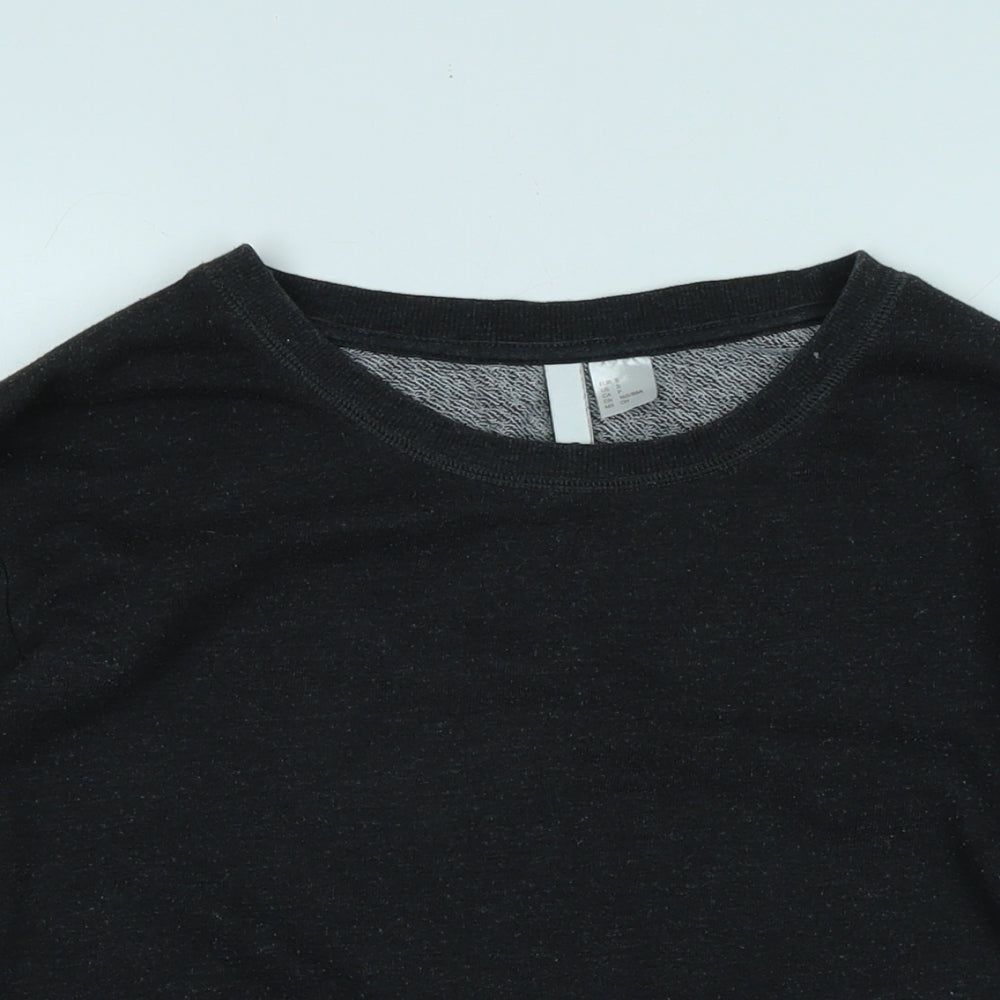 Divided Womens Grey Polyester Pullover Sweatshirt Size S