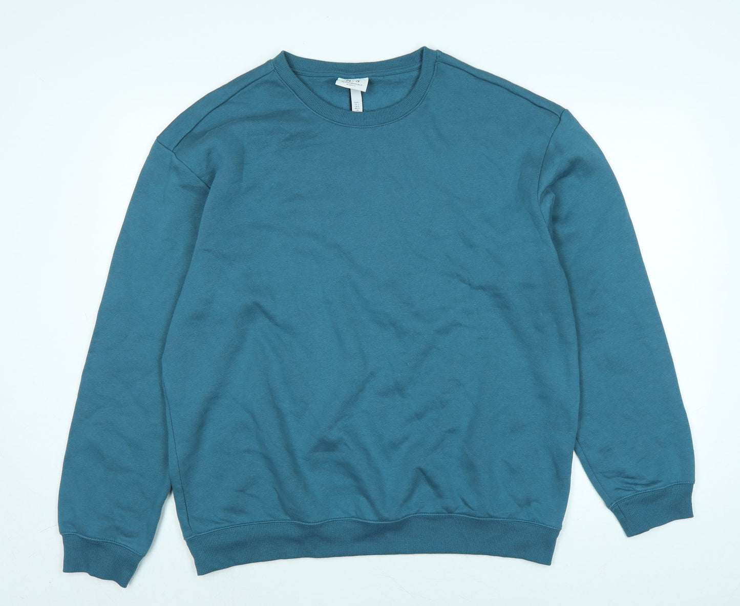 Mens UK Size L H&M Blue Pullover Sweatshirt
