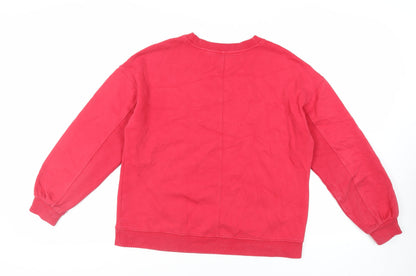 Womens UK Size M NEXT Red Pullover Sweatshirt