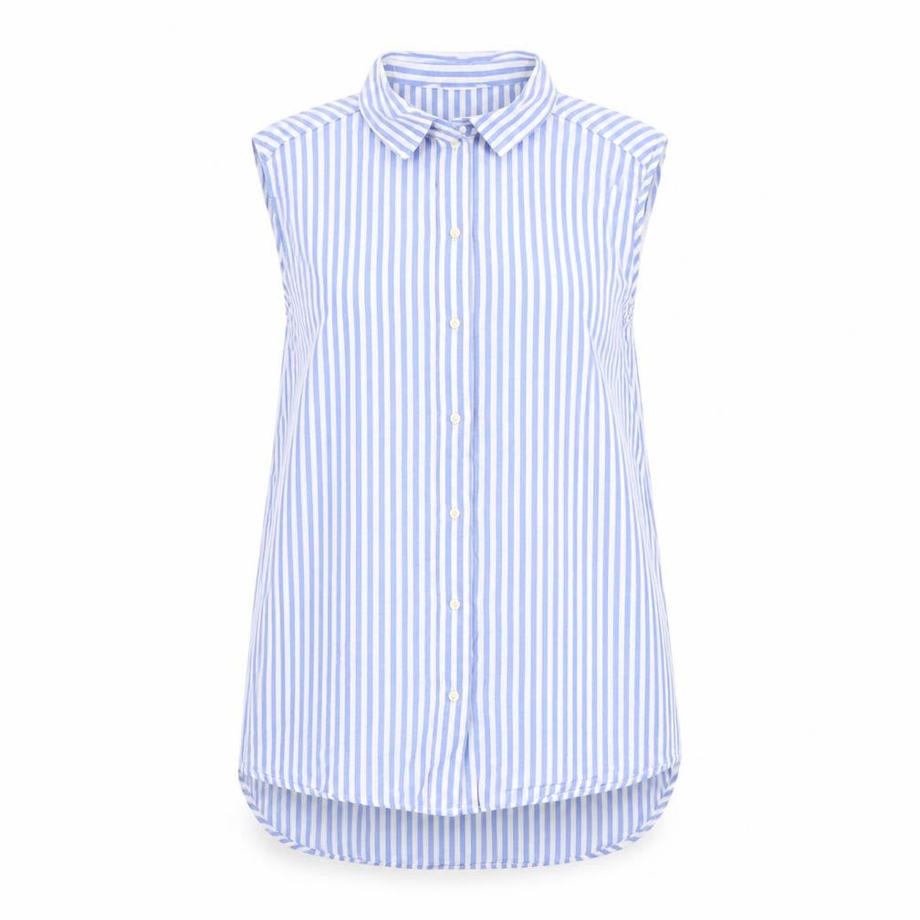 Womens UK Size 6 H&M Blue Basic Button-Up