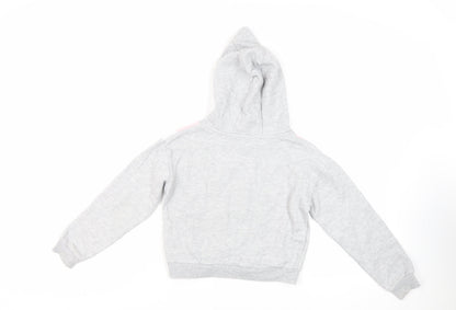 California Girls Grey Colourblock Cotton Pullover Hoodie Size 8-9 Years Pullover