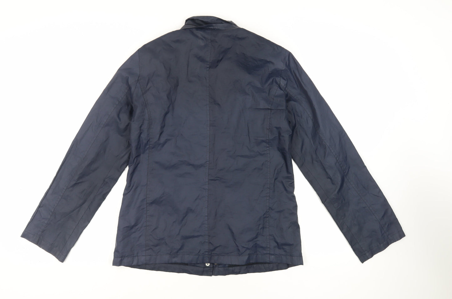 Maine New England Womens Blue Jacket Size 12 Zip - Lightweight Zipped Pockets