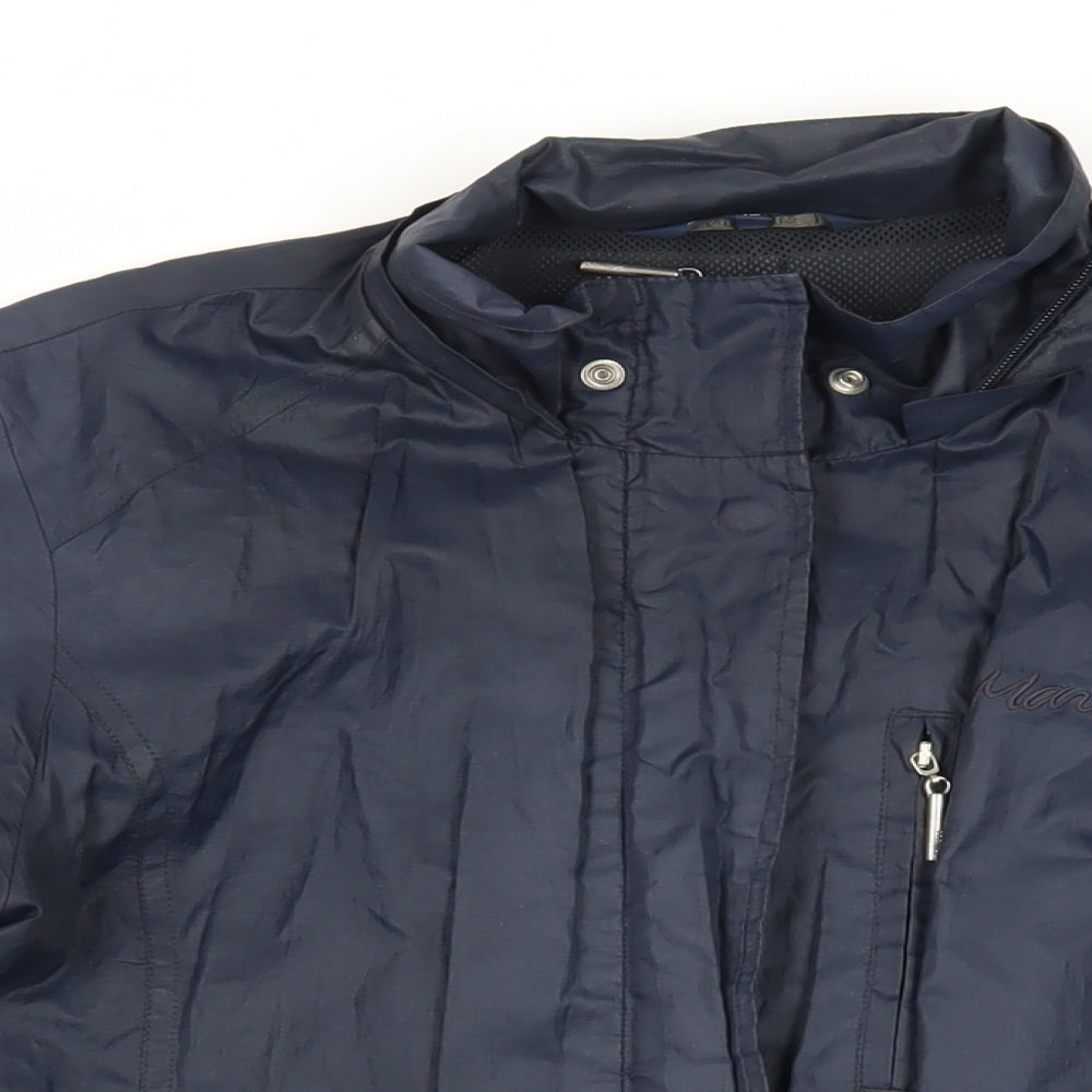 Maine New England Womens Blue Jacket Size 12 Zip - Lightweight Zipped Pockets