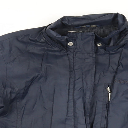 Maine New England Womens Blue Jacket Size 12 Zip - Lightweight Zipped Pockets