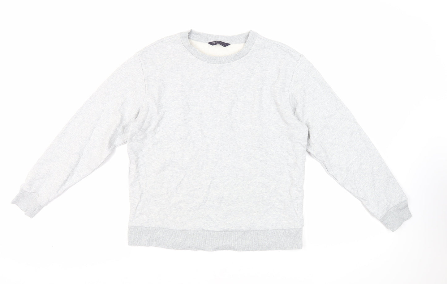 Womens UK Size S Marks and Spencer Grey Pullover Sweatshirt