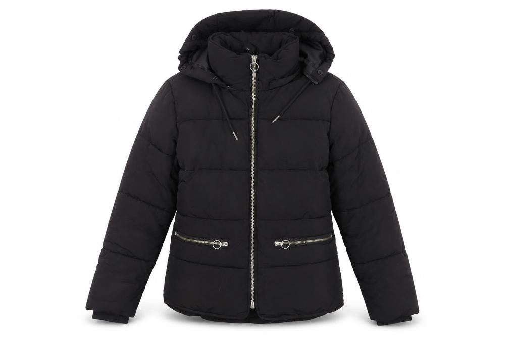 Womens UK Size 8 Topshop Black Puffer Jacket