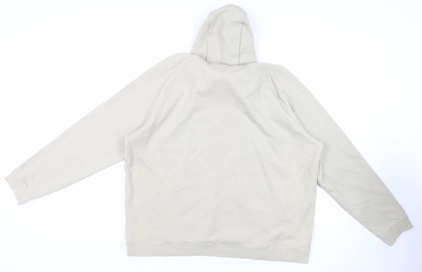 Autograph Mens Beige Cotton Pullover Hoodie Size 2XL - Pockets