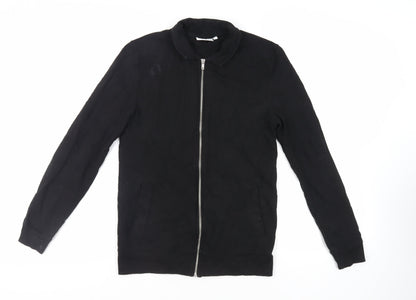 Mens UK Size M ASOS Black Full Zip Sweatshirt