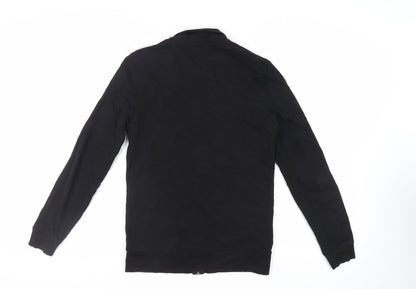 Mens UK Size M ASOS Black Full Zip Sweatshirt