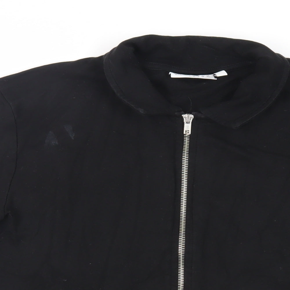 Mens UK Size M ASOS Black Full Zip Sweatshirt