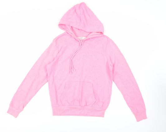 Womens UK Size S Divided by H&M Pink Pullover Hoodie