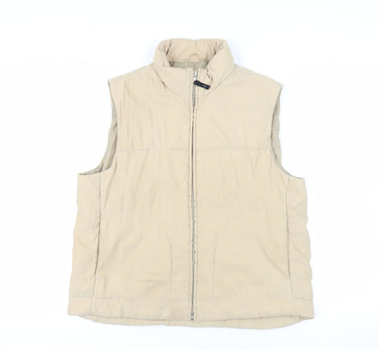 Dorothy Perkins Womens Beige Gilet Jacket Size 18 Zip