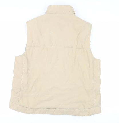 Dorothy Perkins Womens Beige Gilet Jacket Size 18 Zip