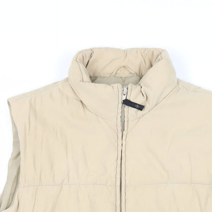 Dorothy Perkins Womens Beige Gilet Jacket Size 18 Zip