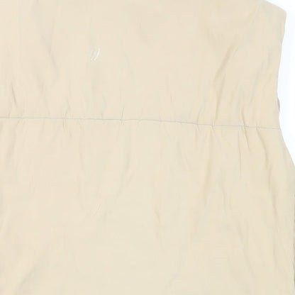 Dorothy Perkins Womens Beige Gilet Jacket Size 18 Zip