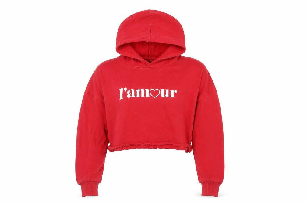 Womens UK Size S Divided by H&M Red Pullover Hoodie