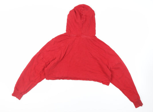 Womens UK Size S Divided by H&M Red Pullover Hoodie