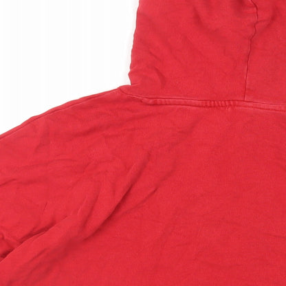 Womens UK Size S Divided by H&M Red Pullover Hoodie
