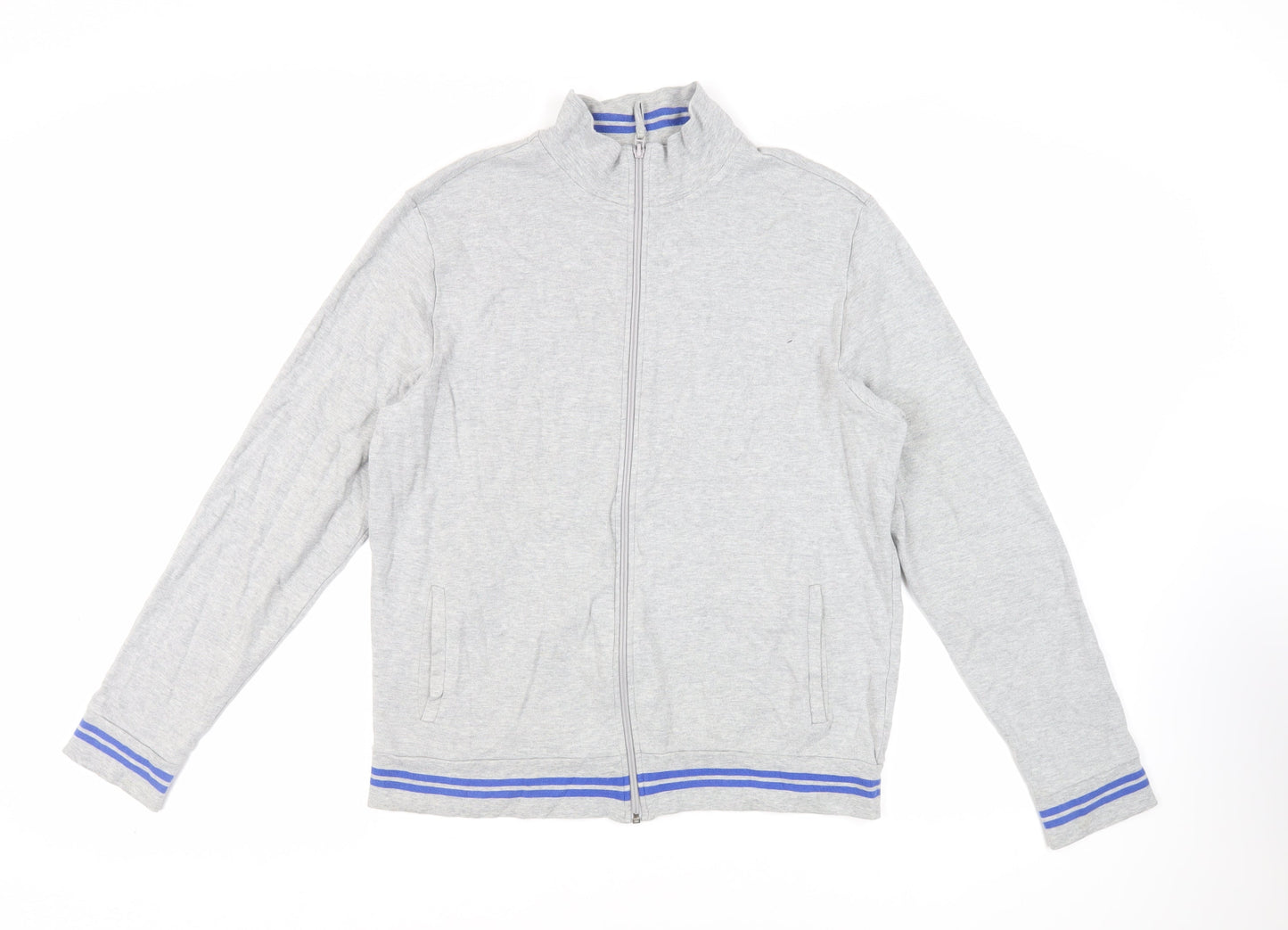 Mens UK Size L Burton Grey Full Zip Sweatshirt