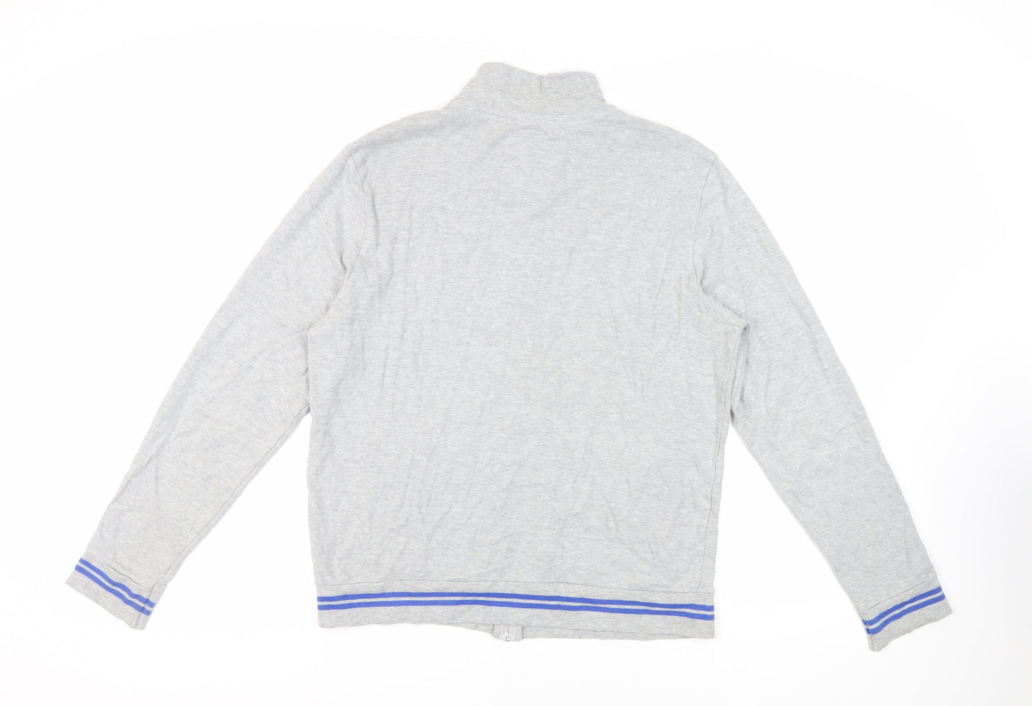 Mens UK Size L Burton Grey Full Zip Sweatshirt