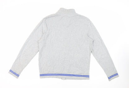Mens UK Size L Burton Grey Full Zip Sweatshirt