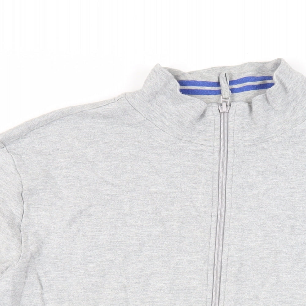 Mens UK Size L Burton Grey Full Zip Sweatshirt