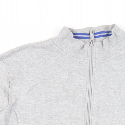 Mens UK Size L Burton Grey Full Zip Sweatshirt