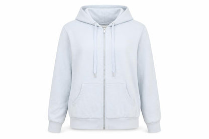 Womens UK Size S H&M Blue Full Zip Hoodie