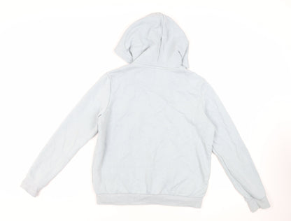 H&M Womens Blue Cotton Full Zip Hoodie Size S Zip - Pockets