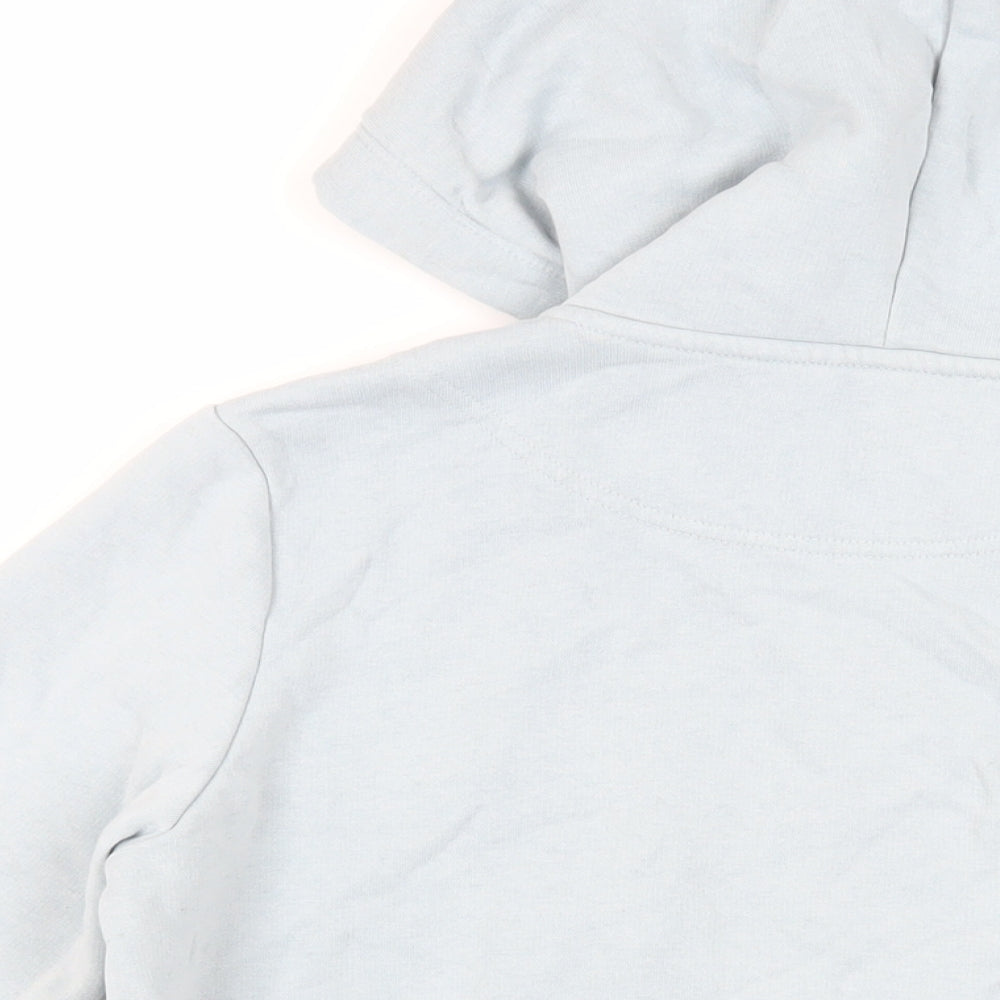 H&M Womens Blue Cotton Full Zip Hoodie Size S Zip - Pockets