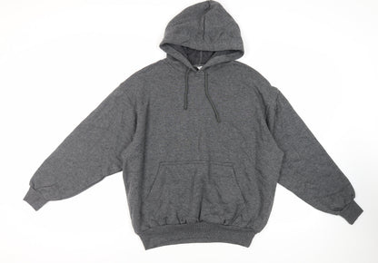 Mens UK Size M C&A Grey Pullover Hoodie