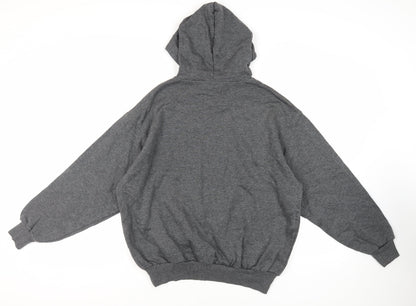 Mens UK Size M C&A Grey Pullover Hoodie