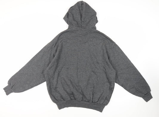 Mens UK Size M C&A Grey Pullover Hoodie