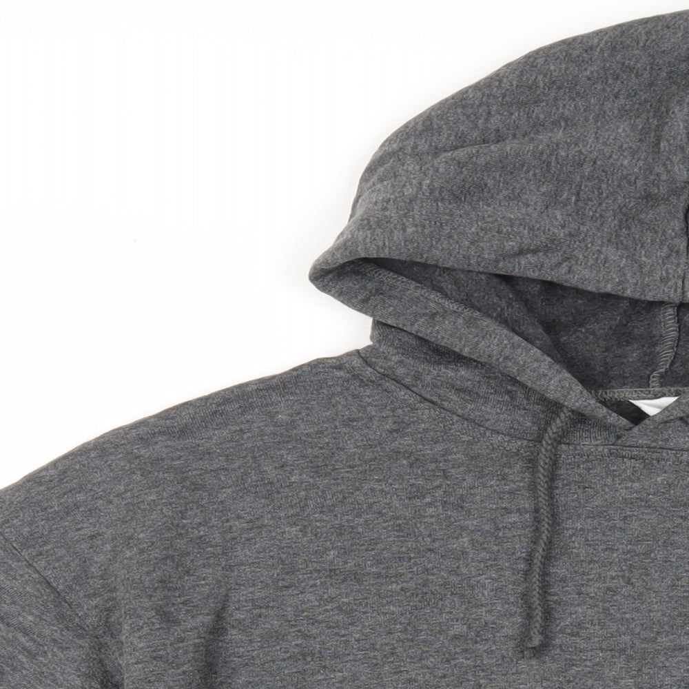 Mens UK Size M C&A Grey Pullover Hoodie