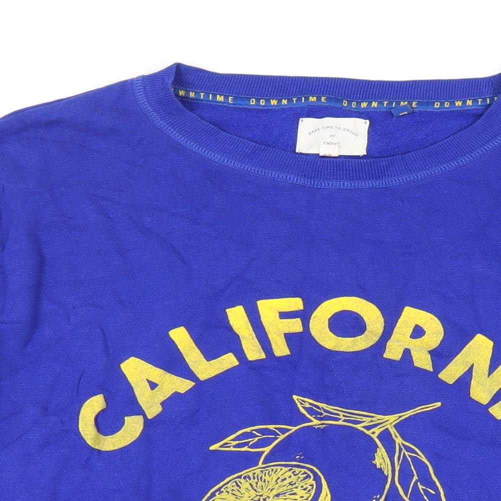 Womens UK Size 12 NEXT Blue Pullover Sweatshirt