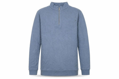 Marks & Spencer Boys Blue Cotton Pullover Sweatshirt Size 13-14 Years Zip
