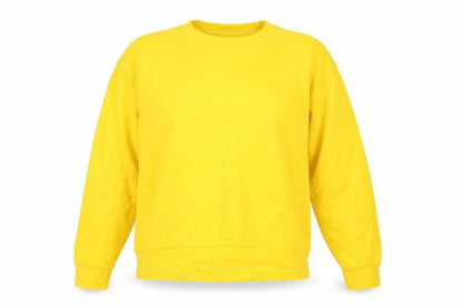 Weekday Womens Yellow Cotton Pullover Sweatshirt Size S Pullover