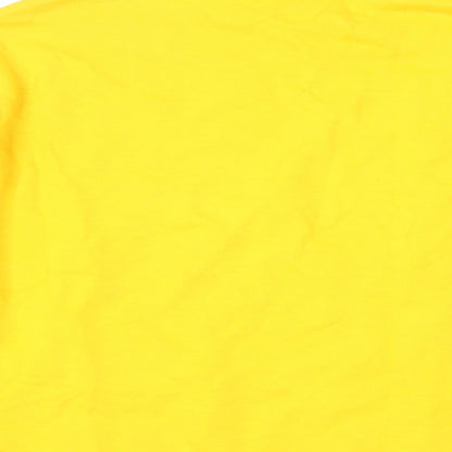 Weekday Womens Yellow Cotton Pullover Sweatshirt Size S Pullover