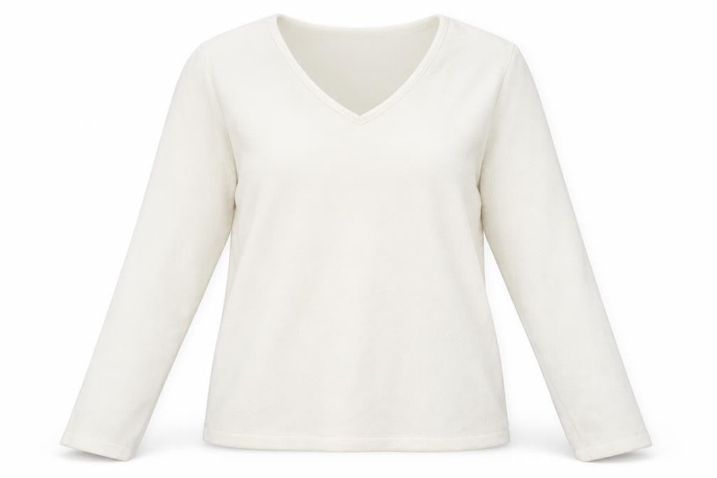 Womens UK Size L Lands' End Ivory Pullover Sweatshirt