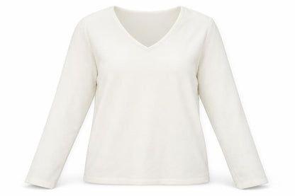 Womens UK Size L Lands' End Ivory Pullover Sweatshirt
