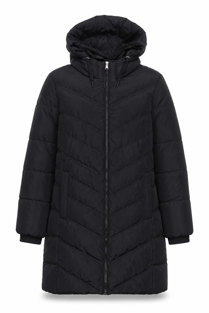 Womens UK Size 12 Capsule Black Quilted Coat