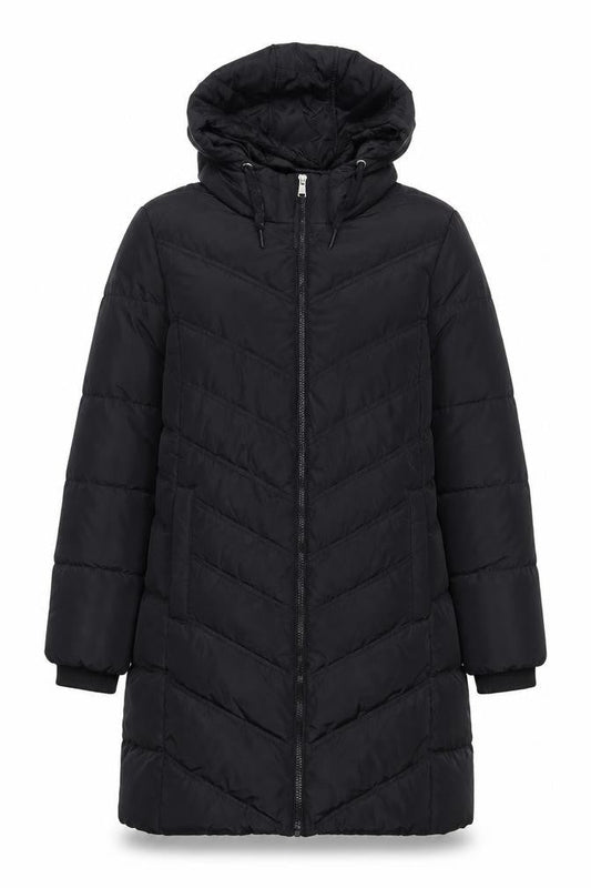 Womens UK Size 12 Capsule Black Quilted Coat