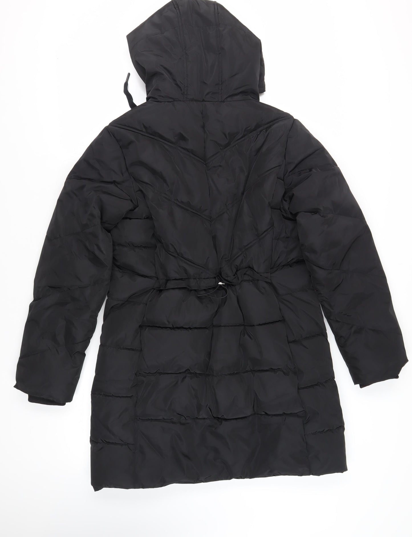 Womens UK Size 12 Capsule Black Quilted Coat