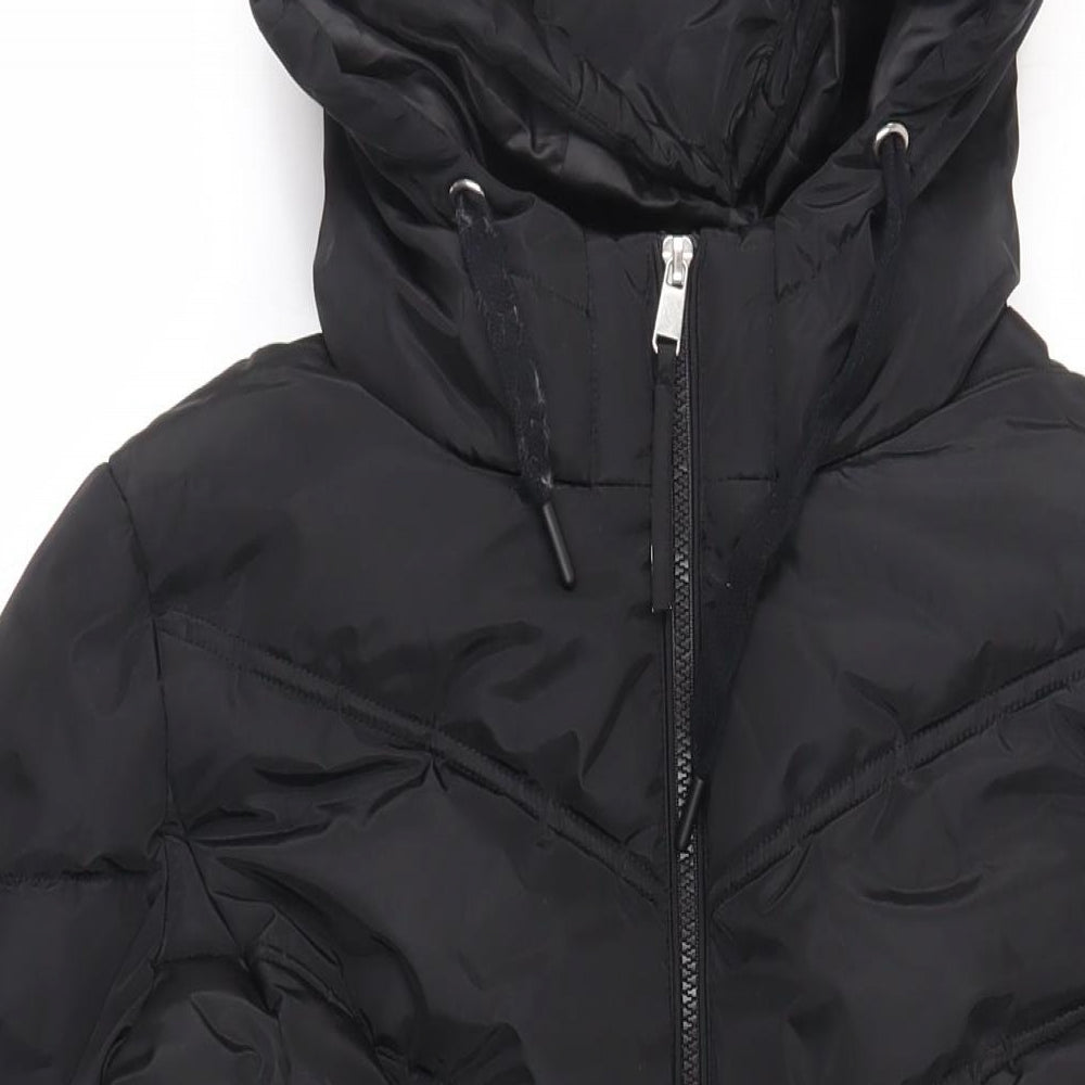 Womens UK Size 12 Capsule Black Quilted Coat
