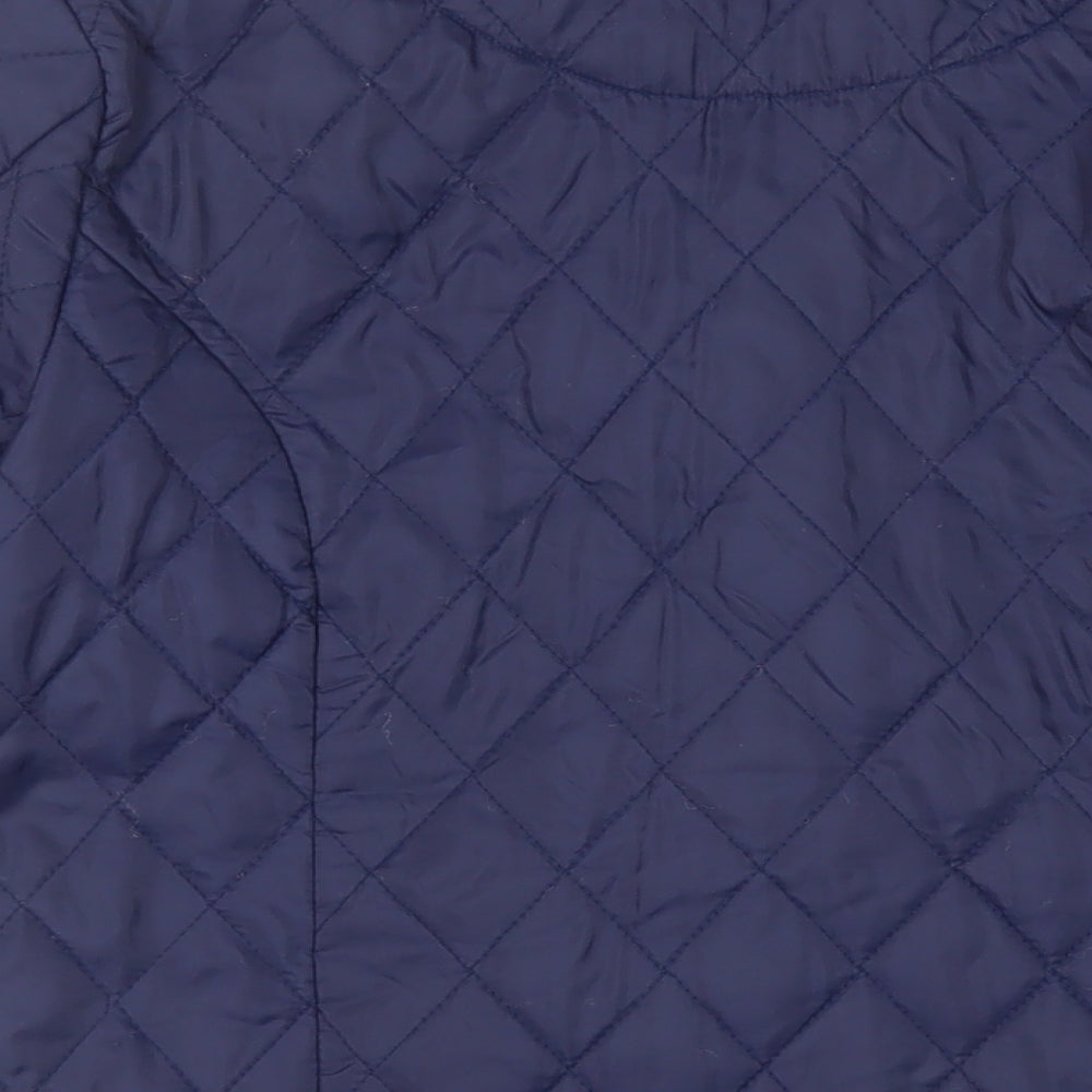 Womens UK Size 10 Mountain Life Blue Quilted Coat