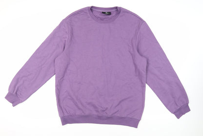 Mens UK Size L H&M Purple Pullover Sweatshirt
