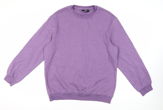 Mens UK Size L H&M Purple Pullover Sweatshirt