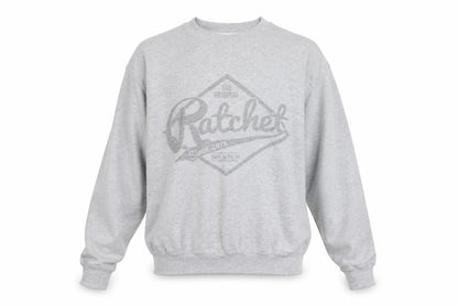 Ratchet Mens Grey Cotton Pullover Sweatshirt Size S - Logo