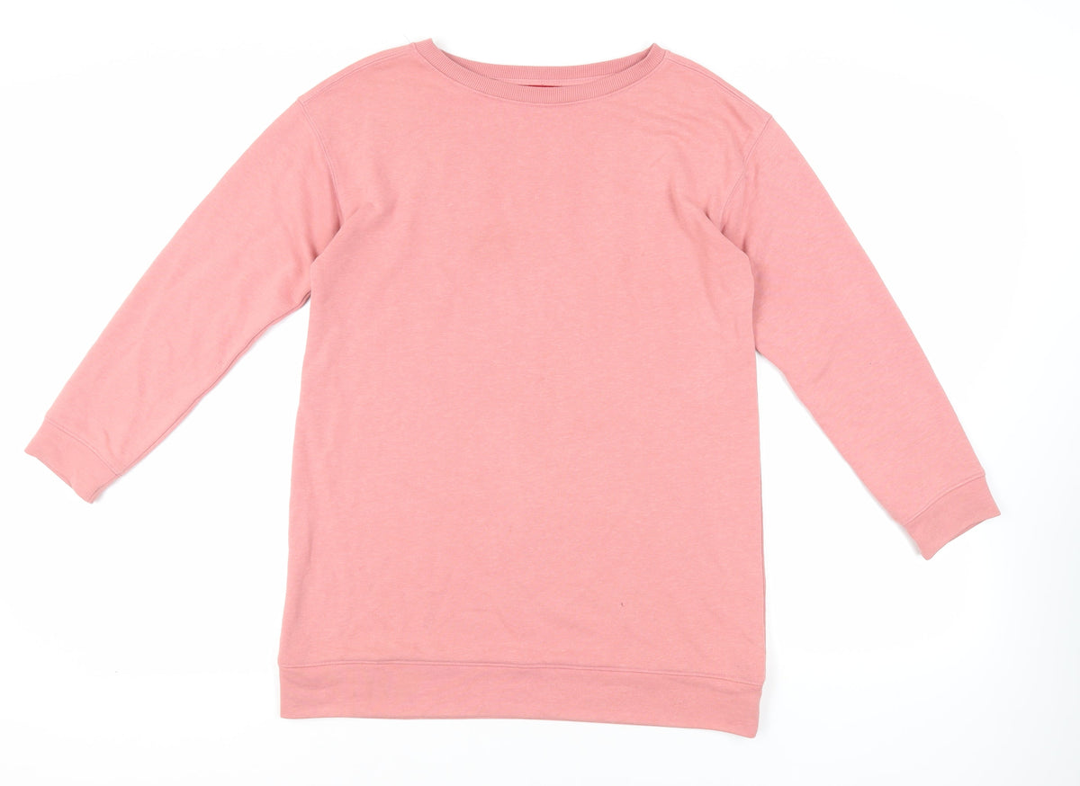 PDI Womens Pink Cotton Pullover Sweatshirt Size M Pullover